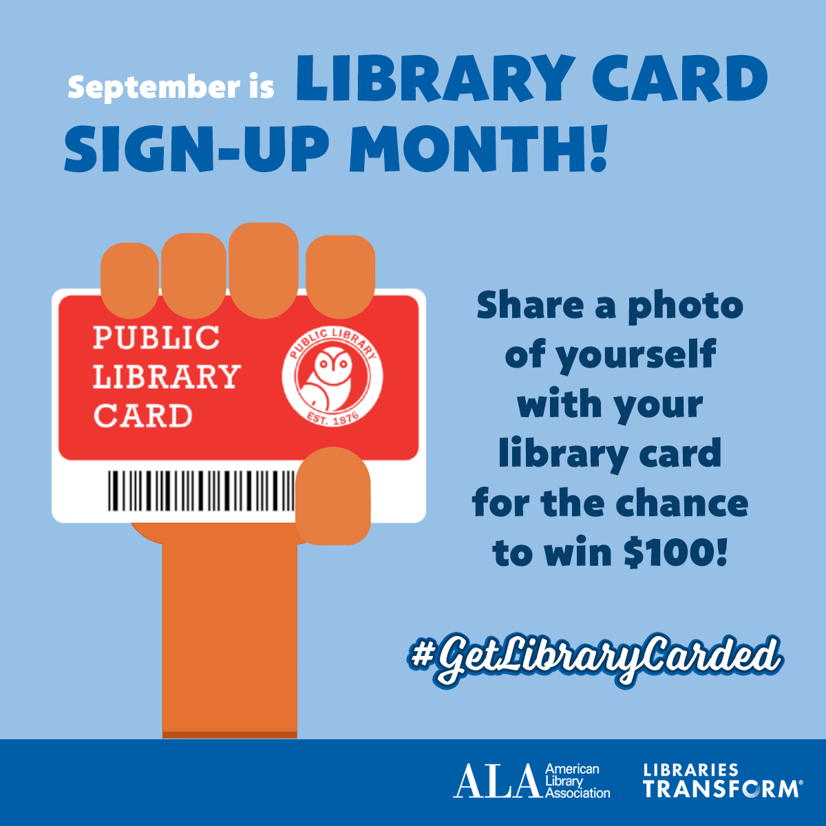 Show off your library card for a chance to win 100! Emmaus Public