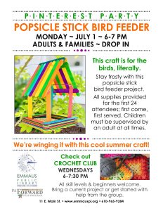 Pinterest Party: Popsicle Stick Bird Feeder